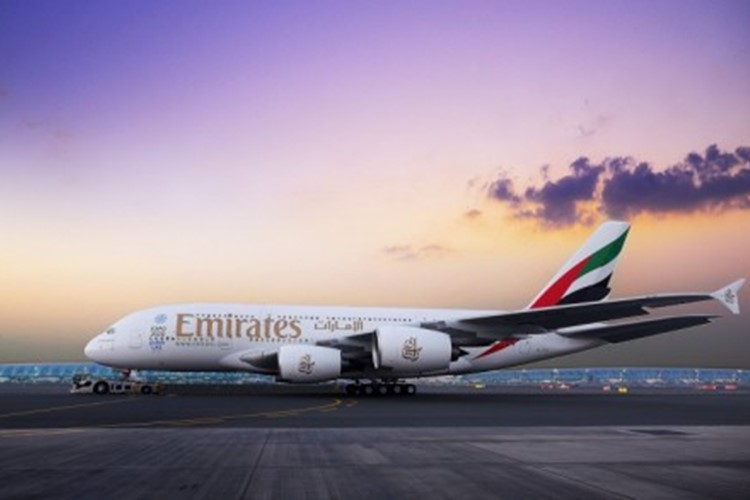 Letoun Airbus A380 společnosti Emirates