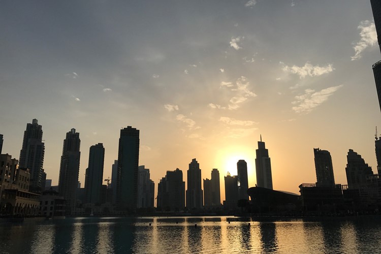 Dubai před setměním