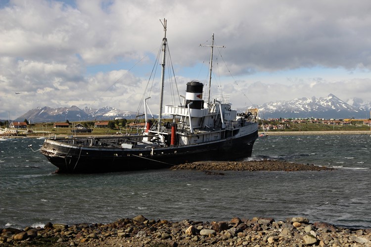 Ushuaia - vrak lodi Saint Christopher