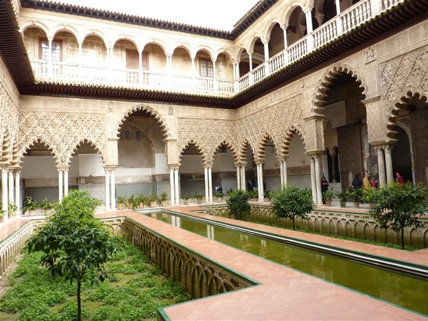 Andalusie -  Sevilla - Alcazár - Patio de las Doncellas