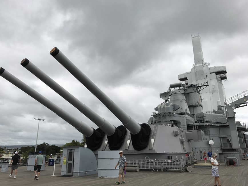 O´ahu - Pearl Harbor - bitevní loď Missouri