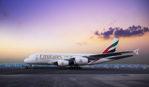 Letoun Airbus A380 společnosti Emirates