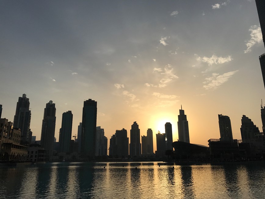 Dubai před setměním