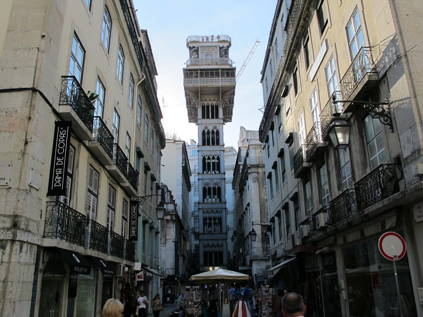 8. den - Lisabon - výtah Santa Justa